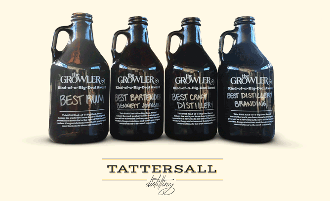 Tattersall Wins Kind-Of-A-Big-Deal Awards for best distillery, best branding, best rum and best bartender.